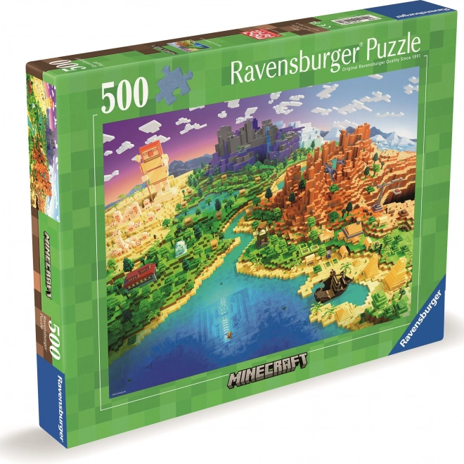 Puzzle Minecraft 500 dílků od Ravensburger