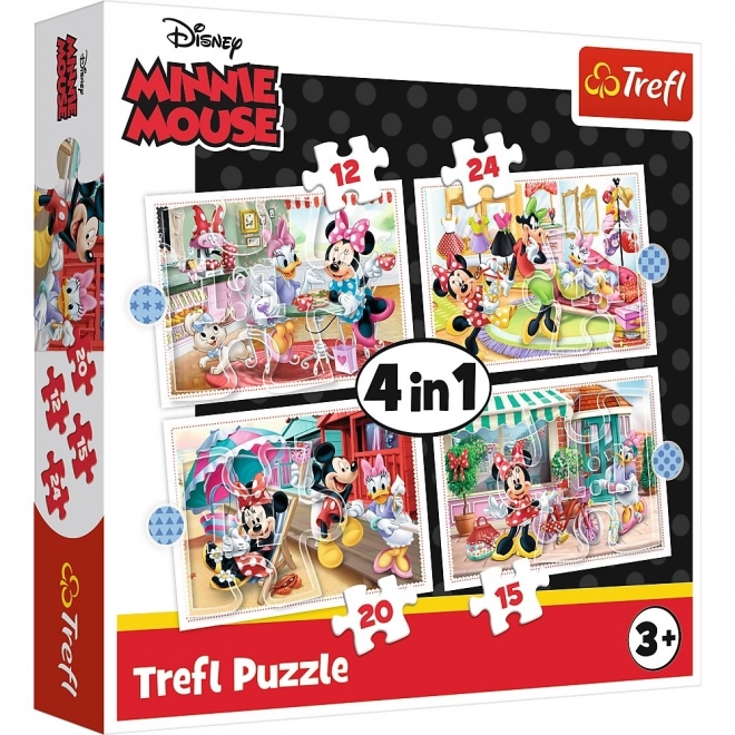 Puzzle 4v1 Minnie s přáteli