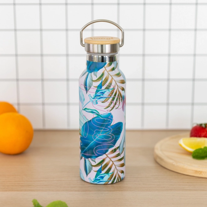 Termoláhev s bambusovým víčkem Leafs 500 ml