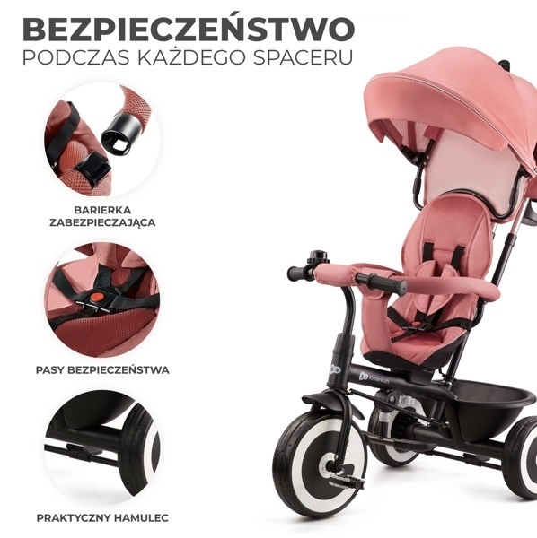 Dětská tříkolka Aston růžová