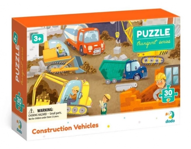 DODO Puzzle Doprava: Stavební stroje 30 dílků