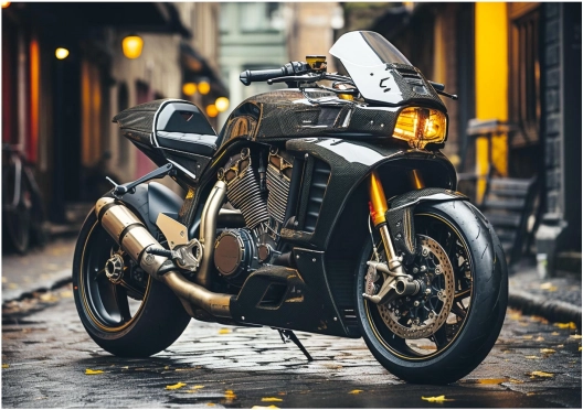 Realistický motiv pro fanoušky motorek