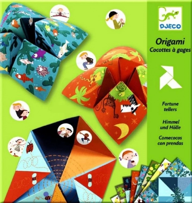 DJECO Origami Nebe, peklo, ráj (zelená)