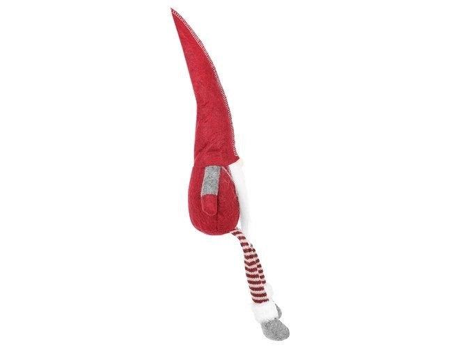 Vánoční sedící skřítek 50 cm – Červený