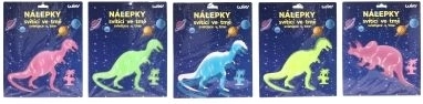 Svítící nálepky do tmy Dinosauři 25,5 × 31 cm