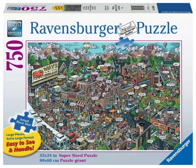 Ravensburger puzzle Skutky laskavosti 750 dílků