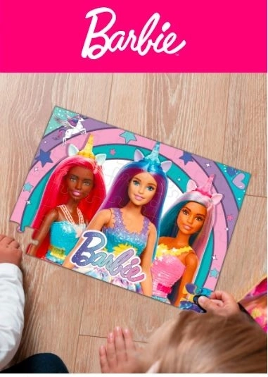 Puzzle Barbie 48 dílků Kouzelný jednorožec