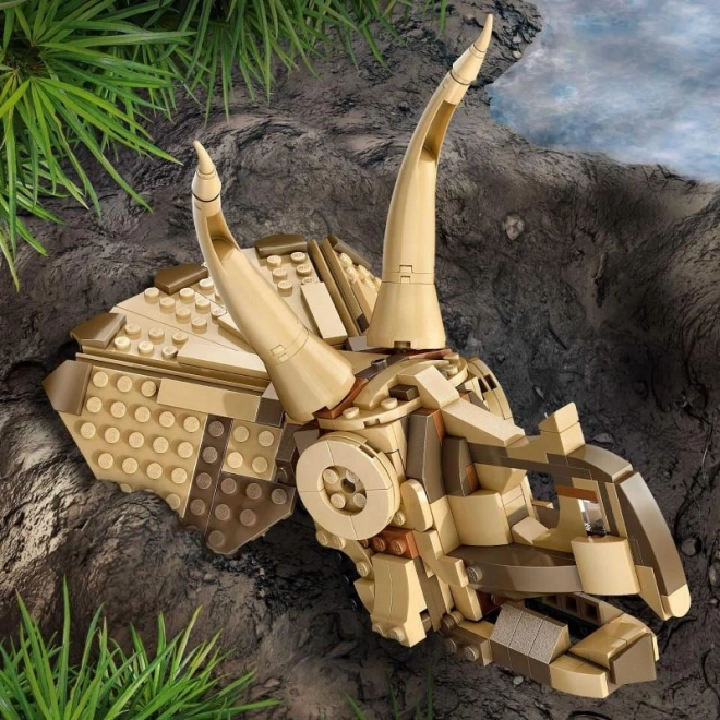 Lego Jurassic World dinosauří lebka triceratopse