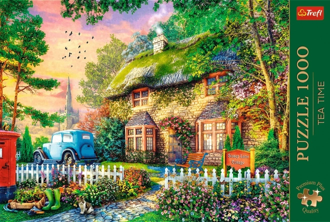 Puzzle 1000 dílků Kvalita Premium Plus Dům z kamenné linie