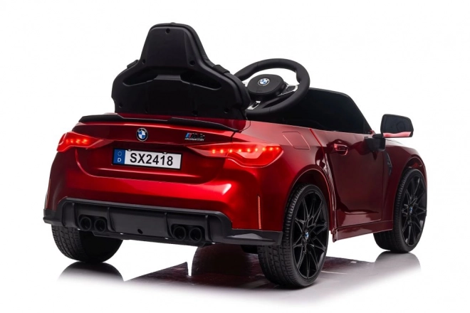 BMW M4 Red Battery Car