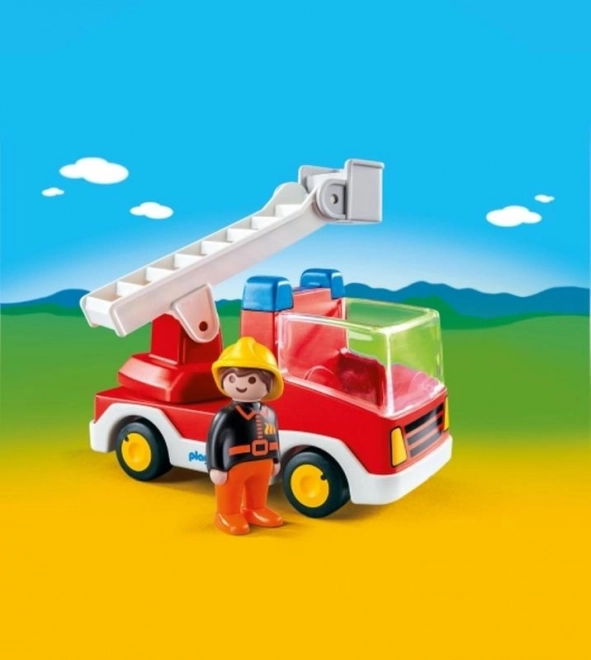 Playmobil 1.2.3 hasičské auto