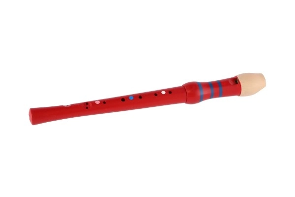 Flétna dřevěná s barevným designem