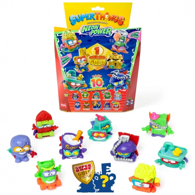 Sběratelská figurka SuperThings NeonPower - sada 10 ks