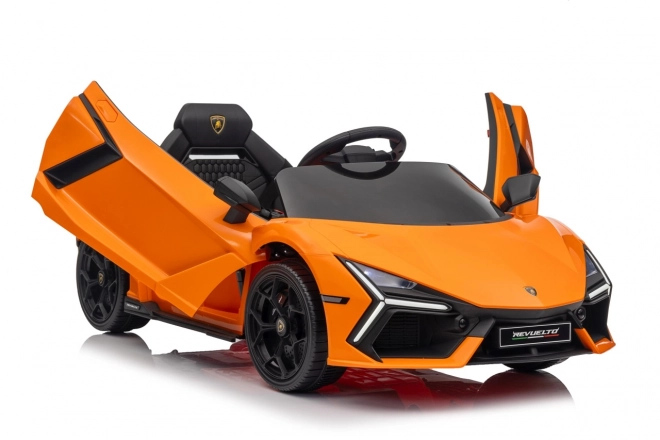 Dětské elektrické auto Lamborghini Revuelto oranžové