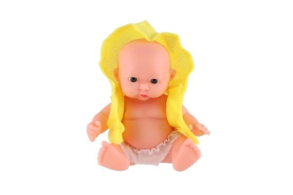 Miminko panenka pevné tělo plast 12cm 3druhy 12ks v boxu