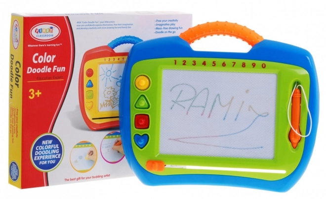 Happy Kids' Puzzle 3+ Kreativní hračka + stylus + 4 razítka + kresby ve 4 barvách