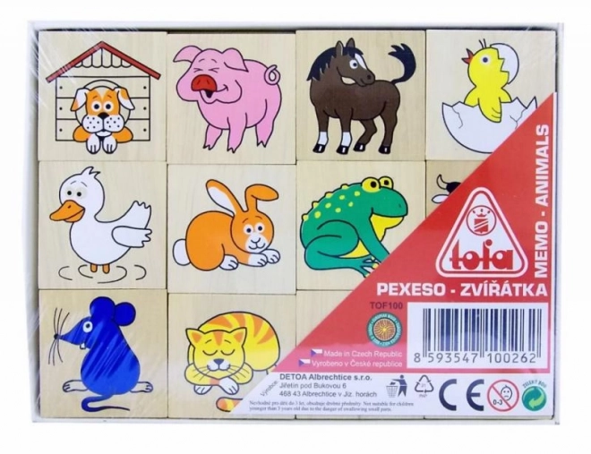 Detoa dřevěné pexeso Pohádka
