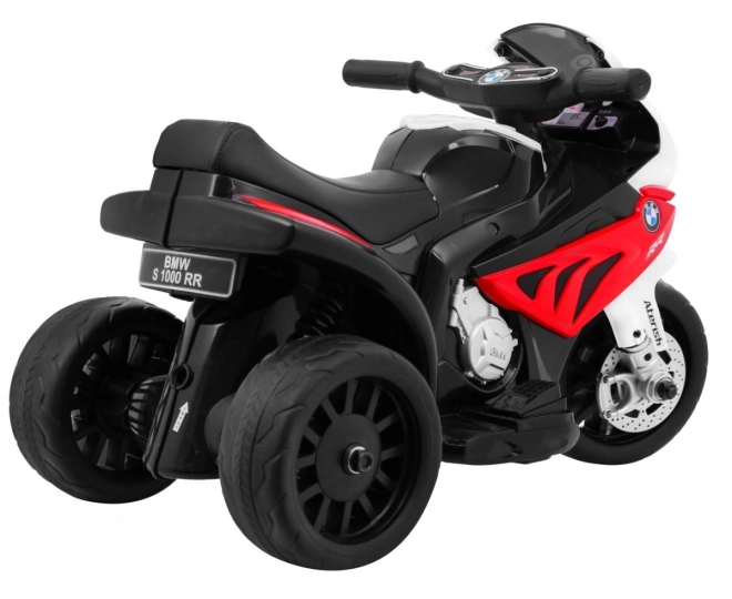 BMW S1000 RR Mini motorka na baterie + 3 kola + zvuky + LED dioda – Červená