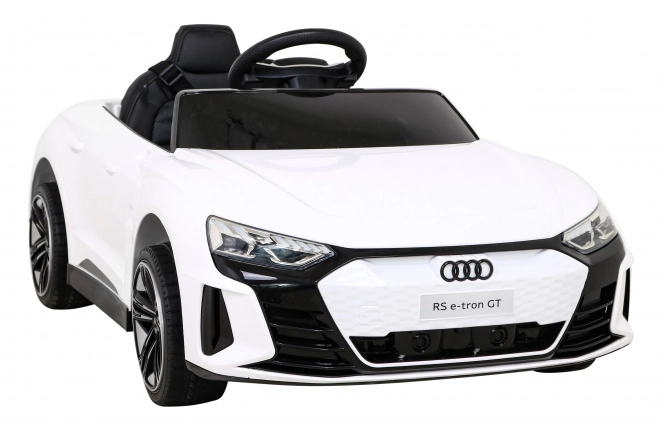 Audi RS E-Tron GT dětské elektrické auto s ovladačem a pohonem 4x4 – Bílá