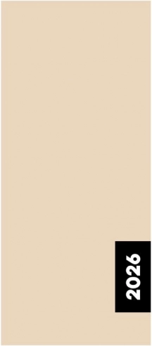 Měsíční diář Beige 2026