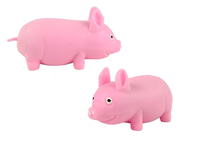Elastická růžová hračka squishy prase