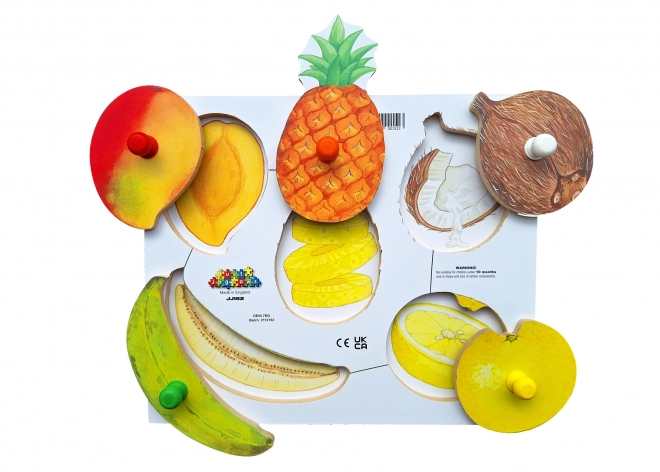 Just Jigsaws Loupeme a Krájíme Plodiny 3 - Dřevěné Puzzle