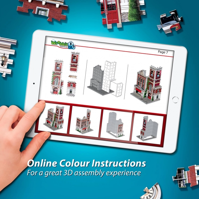 WREBBIT 3D puzzle Urbania: Hasičská stanice 285 dílků