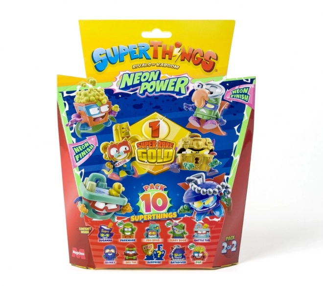 Sběratelská figurka SuperThings NeonPower - sada 10 ks