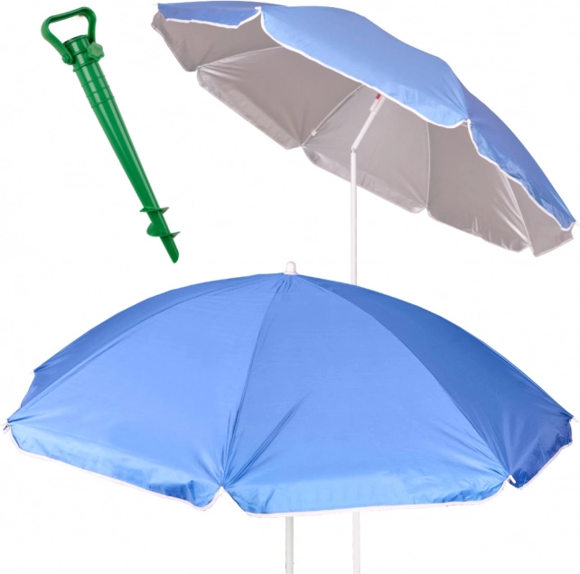 Nastavitelný skládací slunečník s UV ochranou 150 cm modrý