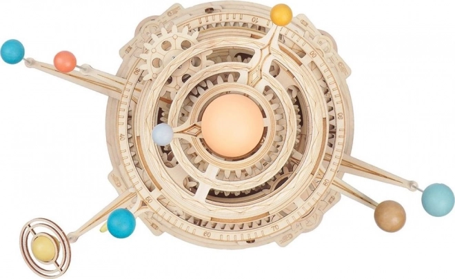 RoboTime 3D dřevěné mechanické puzzle Planetárium
