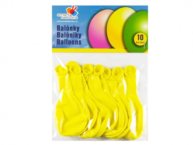 Nafukovací balónky žluté 10 ks