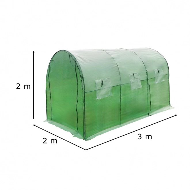 Zahradní fóliovník skleník 3x2x2 m