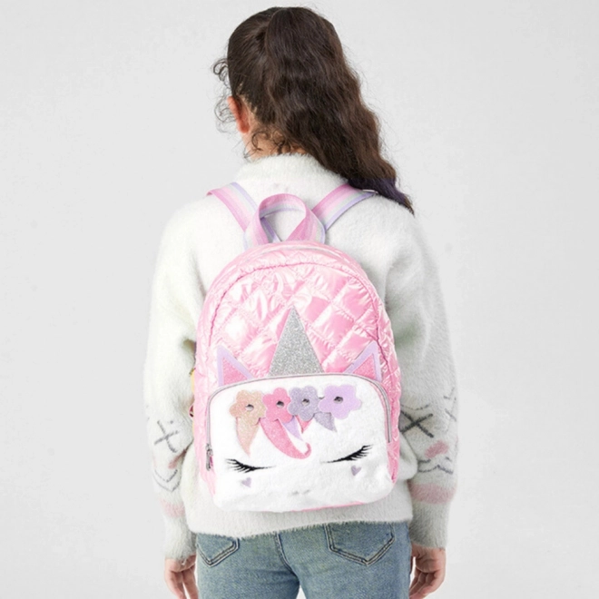 Dětský školní batoh jednorožec růžový 32 cm