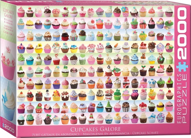 EUROGRAPHICS Puzzle Barevné dortíky (Cupcakes) 2000 dílků