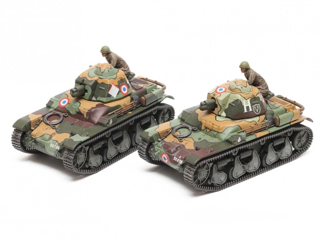 Model plastového francouzského lehkého tanku Renault R35