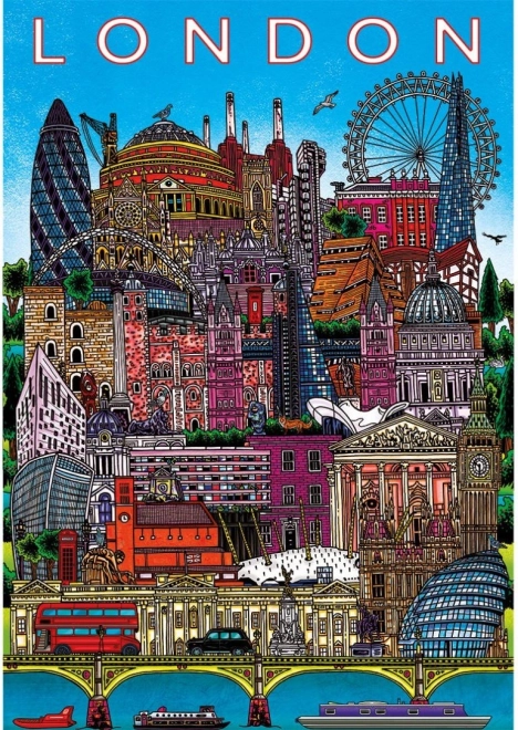 Puzzle Gibsons Pohled na Londýn 500 dílků