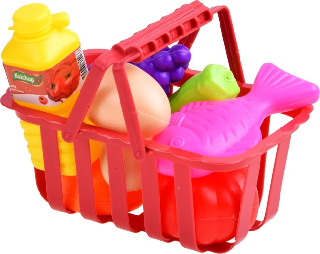 Přehledné regály a nákupní košík