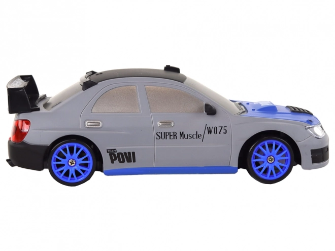 Dálkově ovládané sportovní auto R/C 1:24 vyměnitelná kola – šedé
