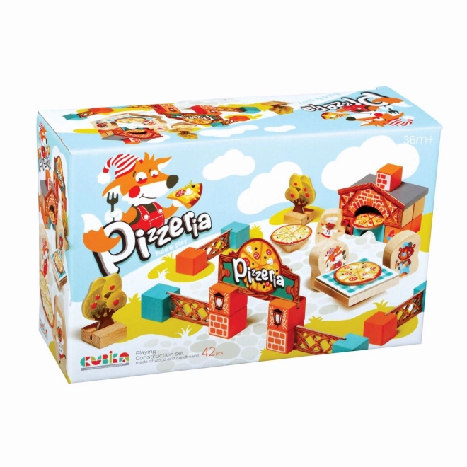 Dřevěná stavebnice Pizzerie od Cubika