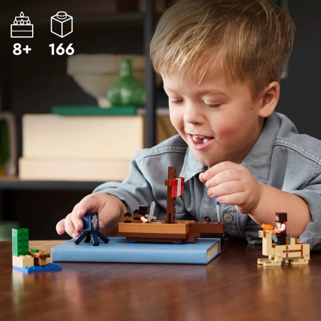LEGO Minecraft 21259 Plavba na pirátské lodi