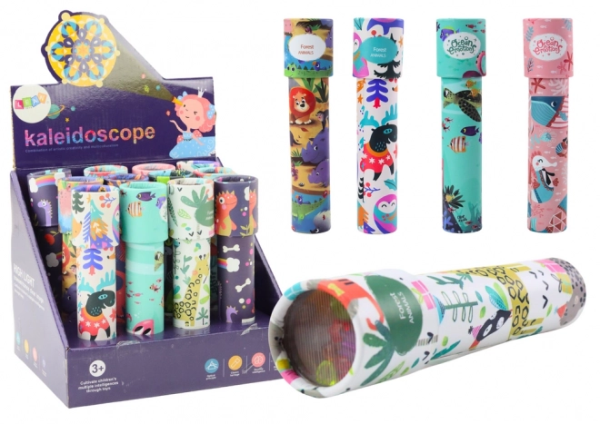 Dětský kaleidoskop Vzory Barvy Korálky