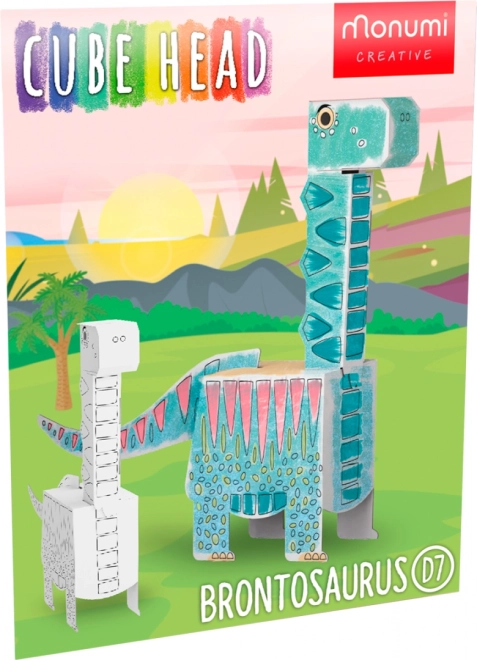 3D omalovánky – Brontosaurus