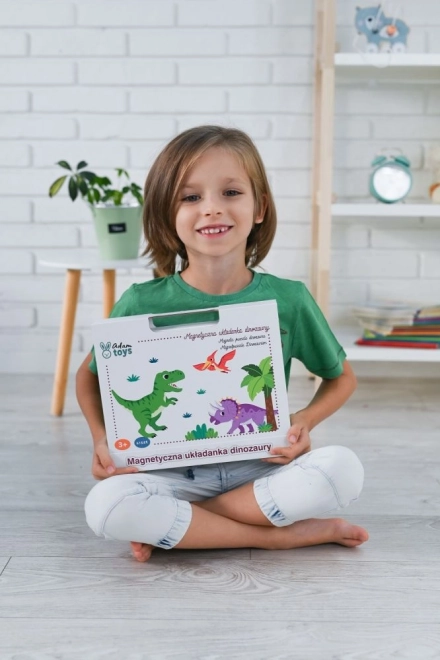 Magnetické dinosauří puzzle