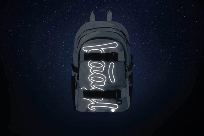 BAAGL 5 SET Skate Moon: batoh, penál, sáček, desky, peněženka