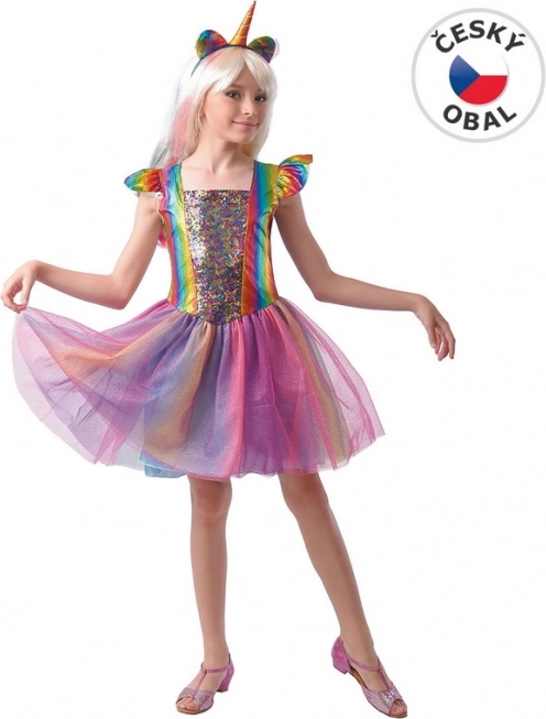 Šaty na karneval Jednorožec pro holky