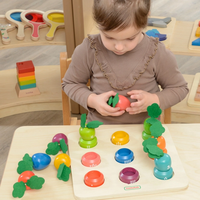 Edukativní tabule Zelenina Montessori