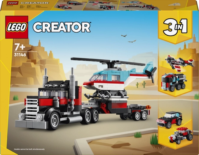 Lego Creator Tahač s Plošinou a Vrtulníkem