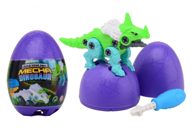 Vajíčko s překvapením - stavebnice mechanického dinosaura