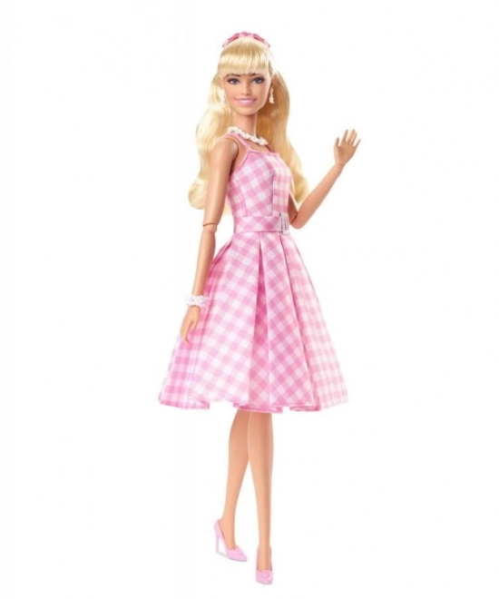 Filmová panenka Barbie Margot Robbie jako Barbie v růžových šatech