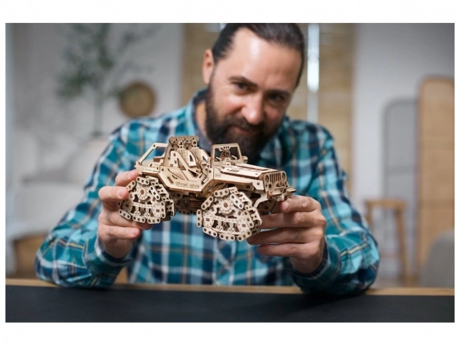Ugears 3D dřevěné mechanické puzzle Triceratops